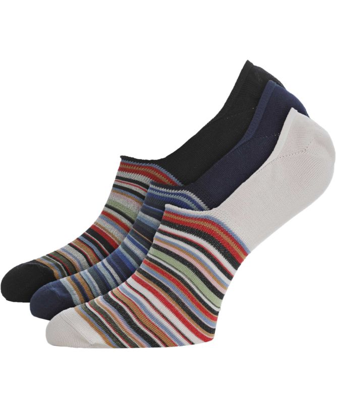 Paul Smith Striped No-Show Socks 3 Pack