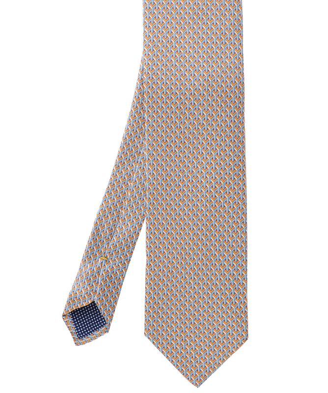 Eton Silk Geometric Print Tie