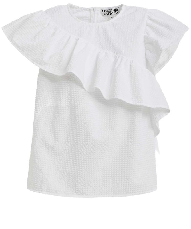 Essentiel Antwerp Joojoo Asymmetrical Ruffle Top