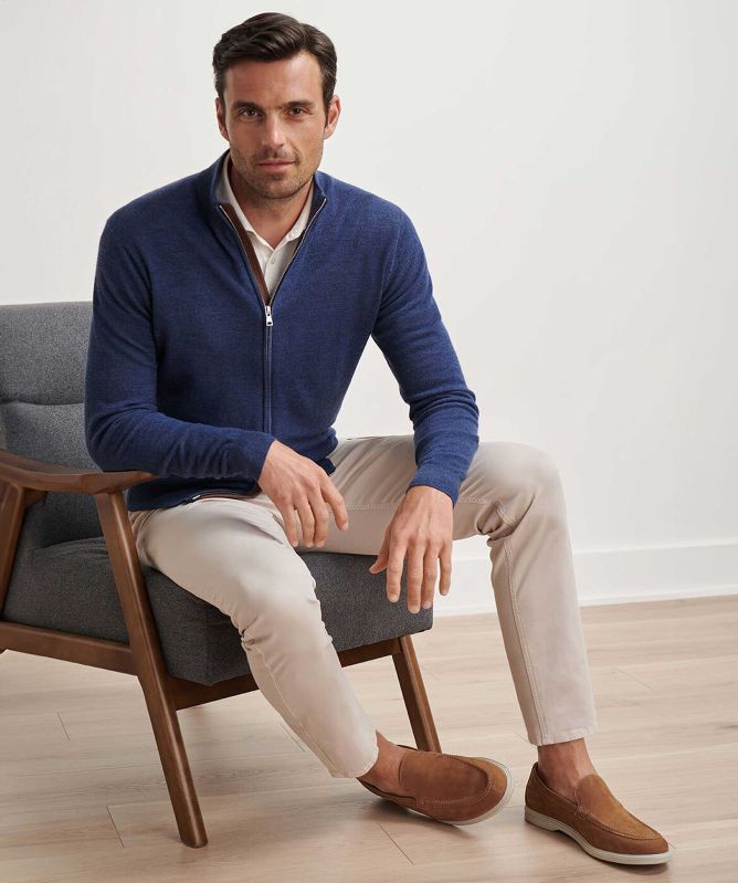 Peter Millar Excursionist Flex Zip Cardigan