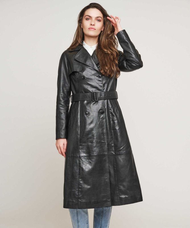 Rino and Pelle Edinia Leather Trench Coat