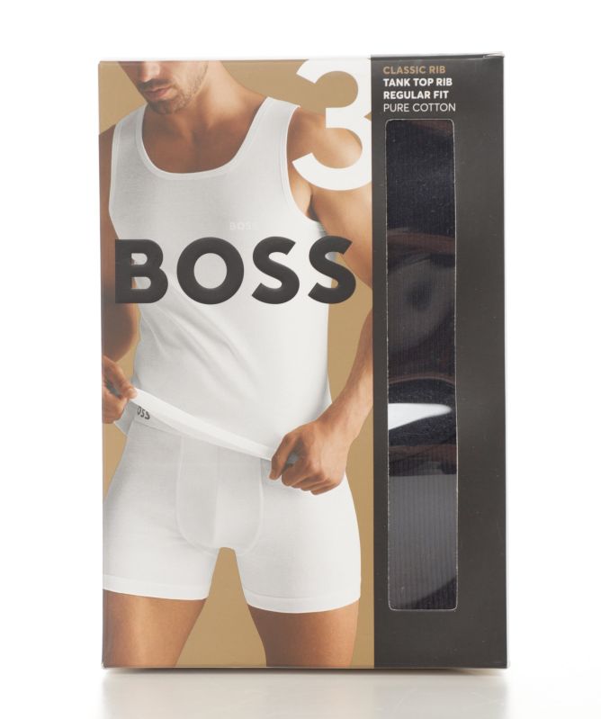 BOSS Cotton Tank Tops 3 Pack