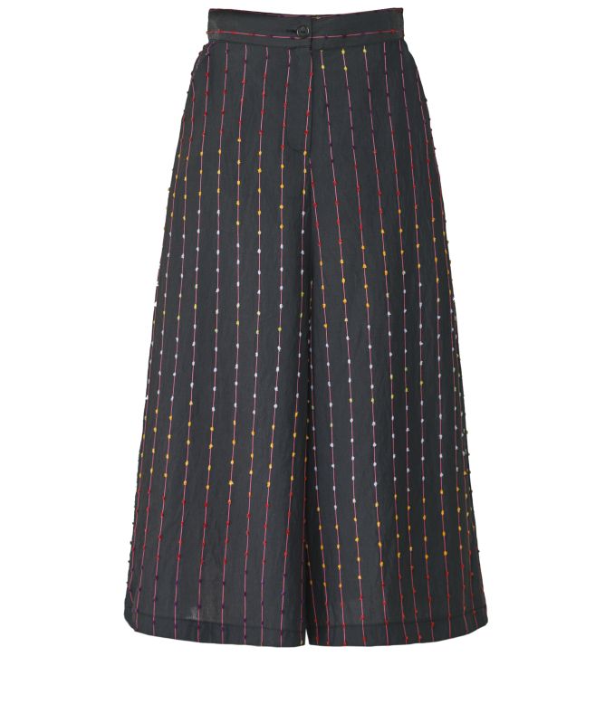 Bize Striped Fleck Culotte Trousers