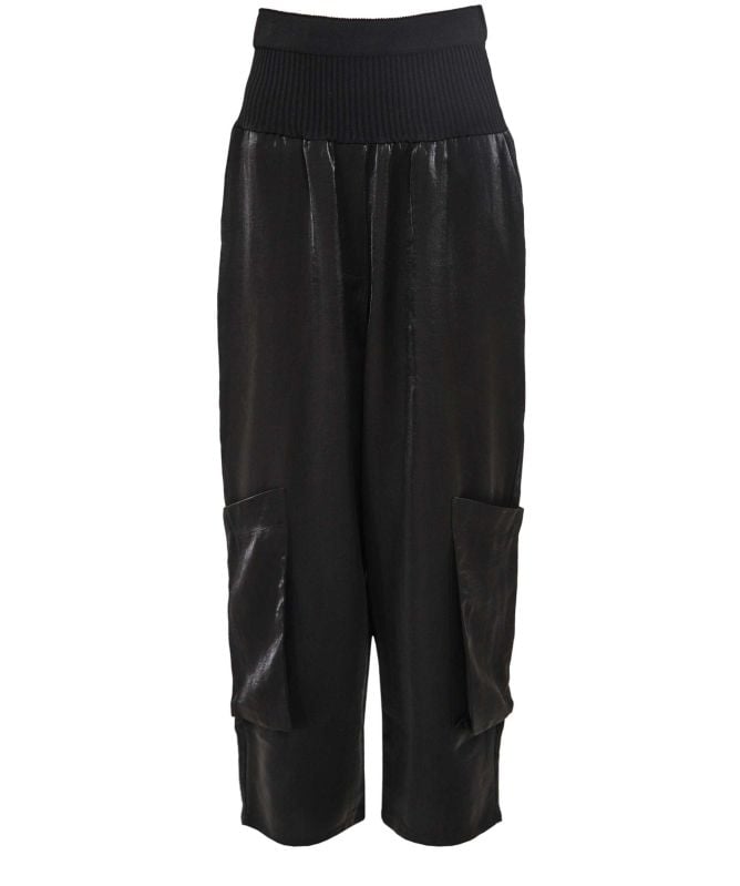 Bize Rib Knit Waist Trousers