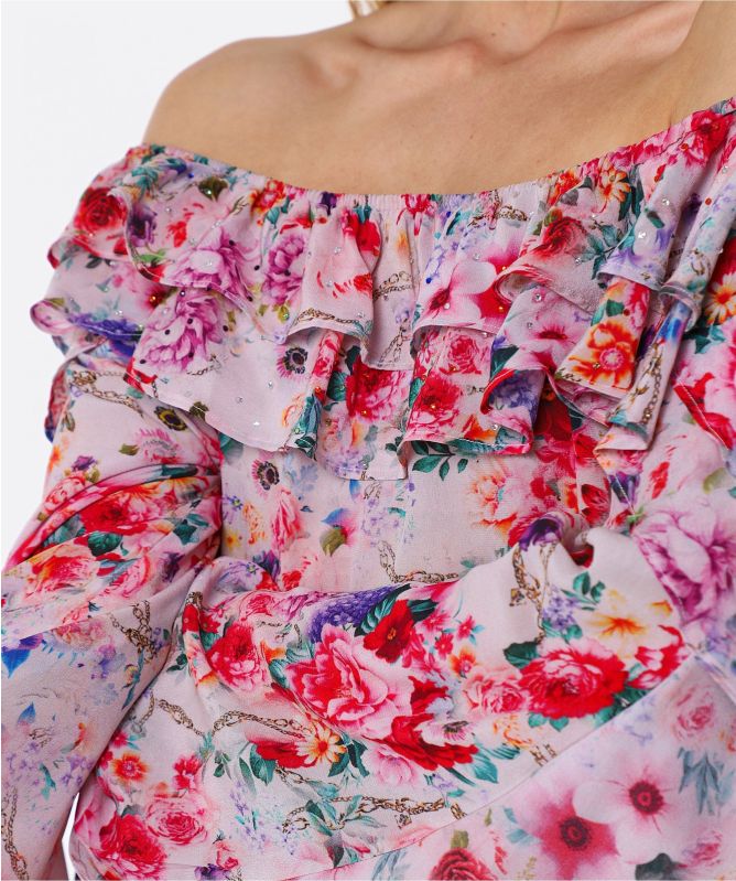 Inoa Silk Flamenco Top