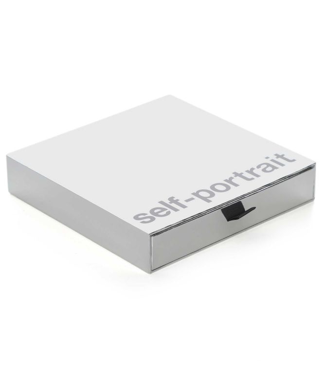 Self Portrait Gold Heart Crystal Necklace