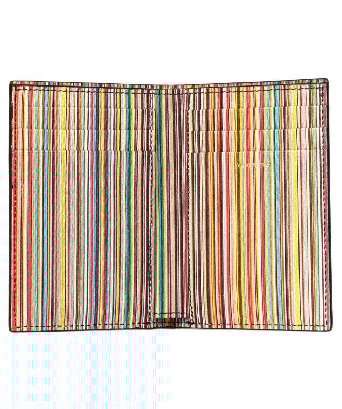 Paul Smith Leather Signature Stripe Card Wallet