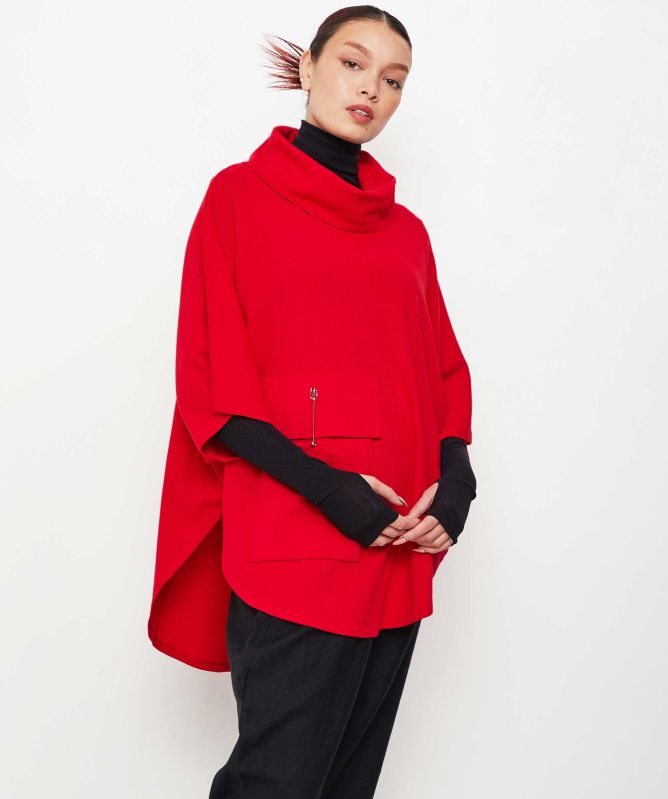 Philomena Christ Cowl Neck Poncho