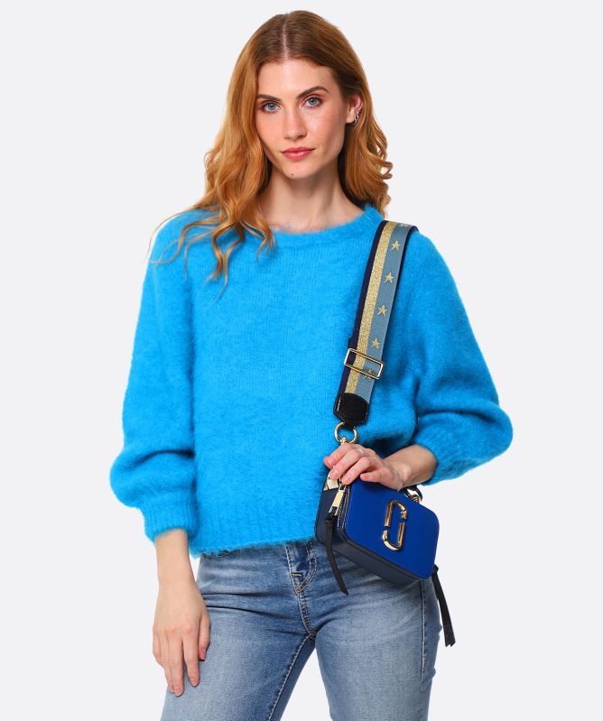 Marc Jacobs Americana Snapshot Leather Cross Body Bag