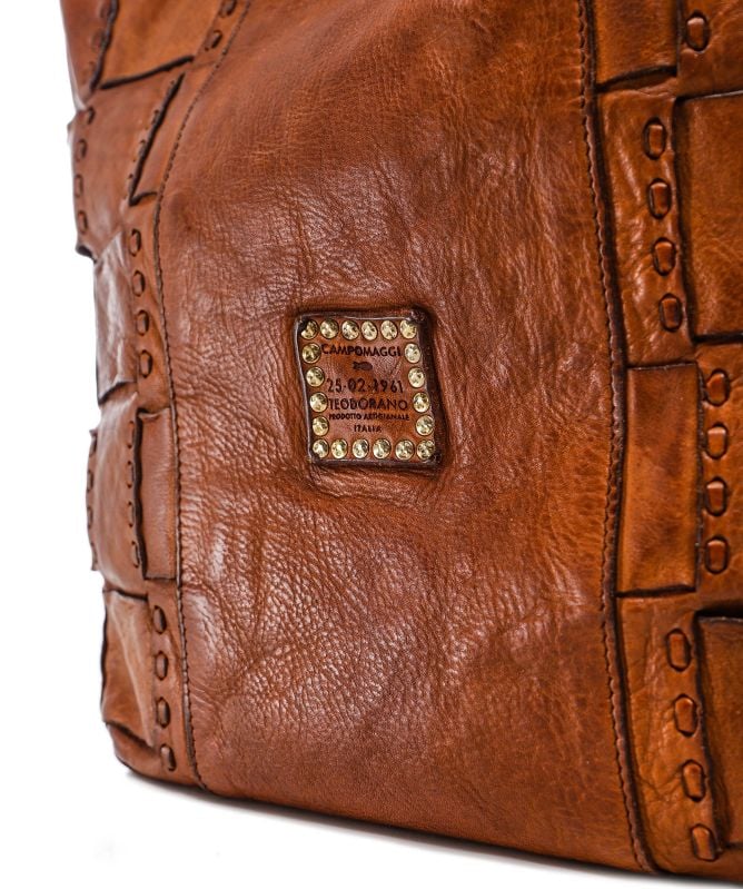 Campomaggi Edera Woven Leather Shoulder Bag