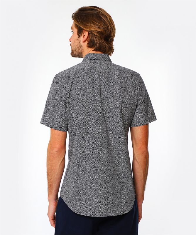 Paul Smith Tailored Fit Print Short Sleeve Shirt