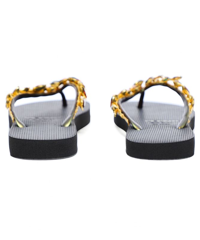 Uzurii Alexia Crystal Flip Flops