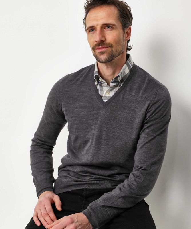 Gran Sasso Virgin Wool V-Neck Jumper