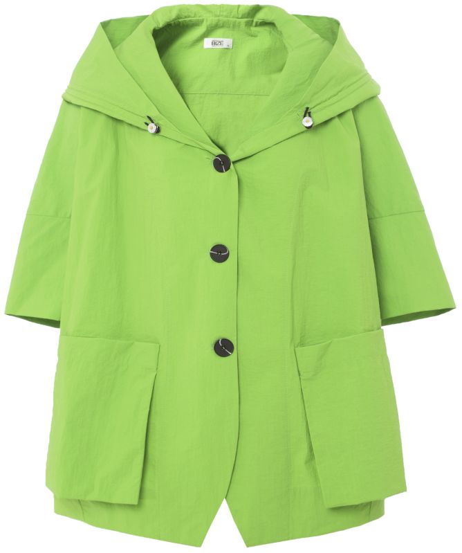 Bize Crepe Hooded Coat