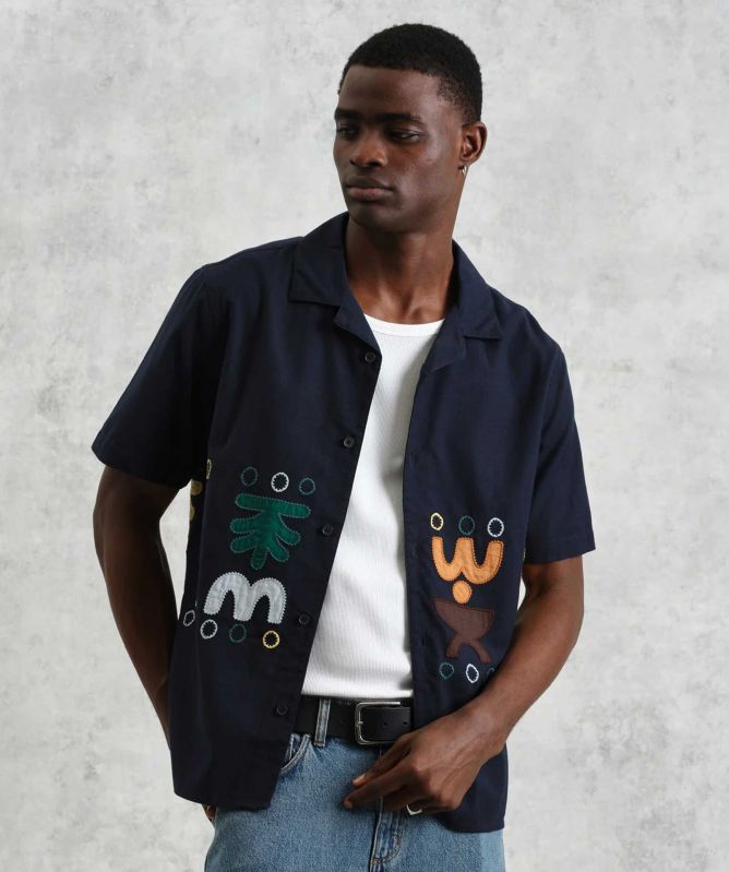 Wax London Bold Applique Didcot Shirt