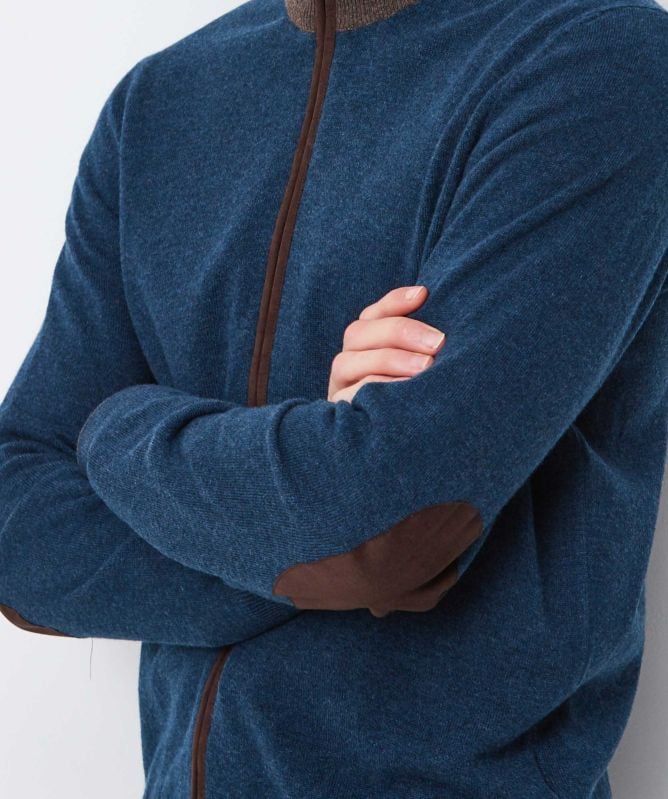 Gran Sasso Wool Cashmere Zipper Cardigan