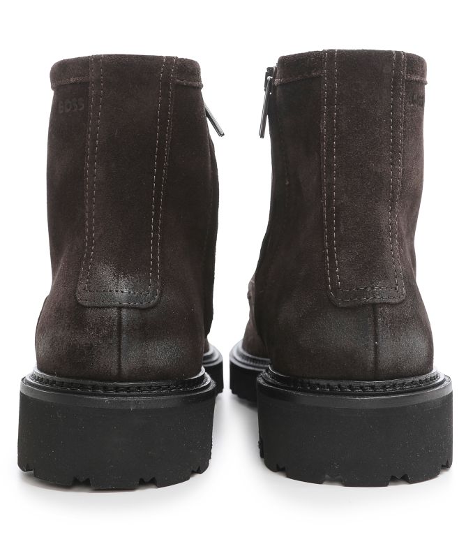 BOSS Waxed-Suede Boots
