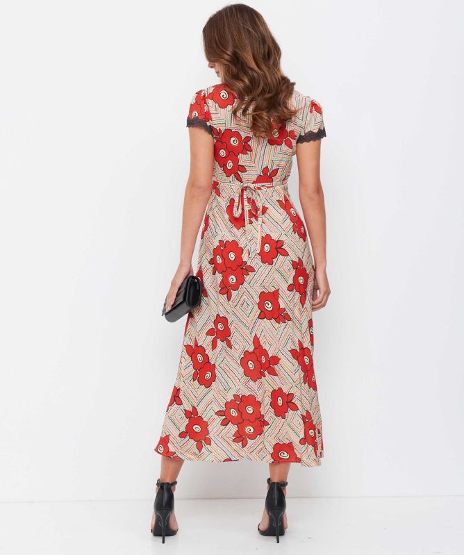 RIXO Clarice Midi Dress
