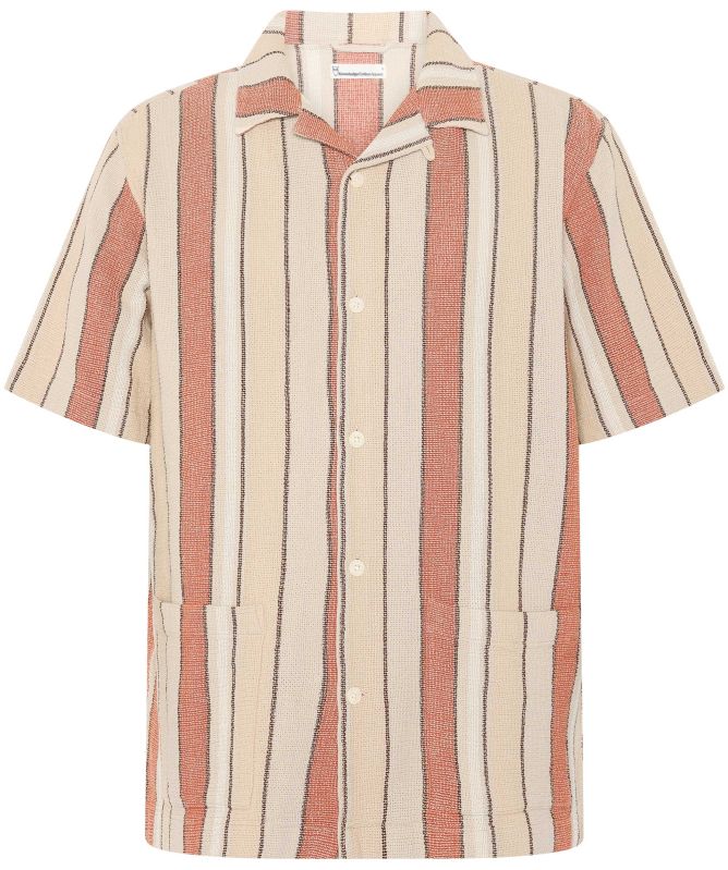 Knowledge Cotton Cotton Stripe Shirt