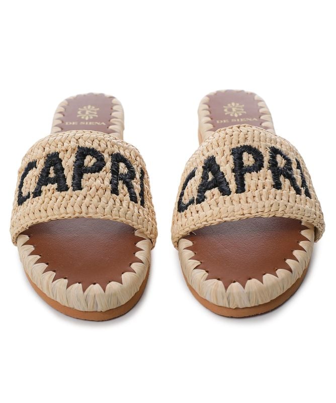 De Siena Capri Raffia Resort Sliders