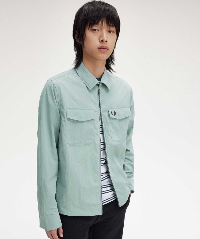 Fred Perry Textured Zip Overshirt