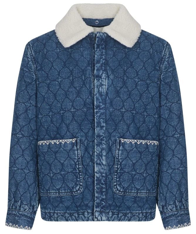 Seventy + Mochi Frida Sherpa Collar Quilted Jacket