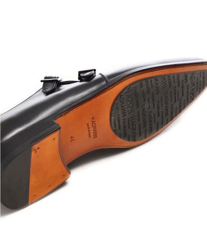 Magnanni Leather Double Monk Shoes