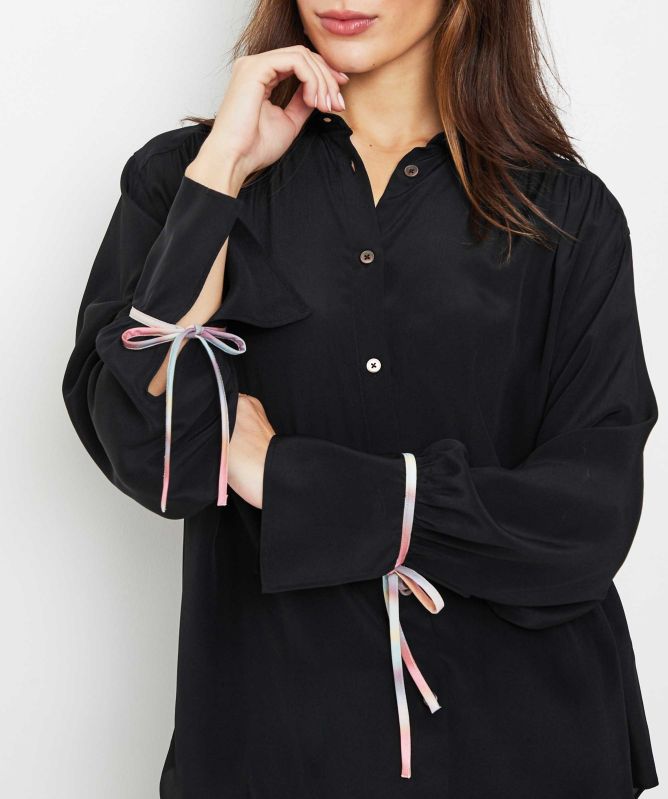 Paul Smith Ribbon-Tie Cuff Shirt