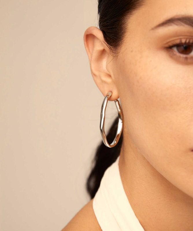 UNOde50 Ohmmm Open Hoop Earrings
