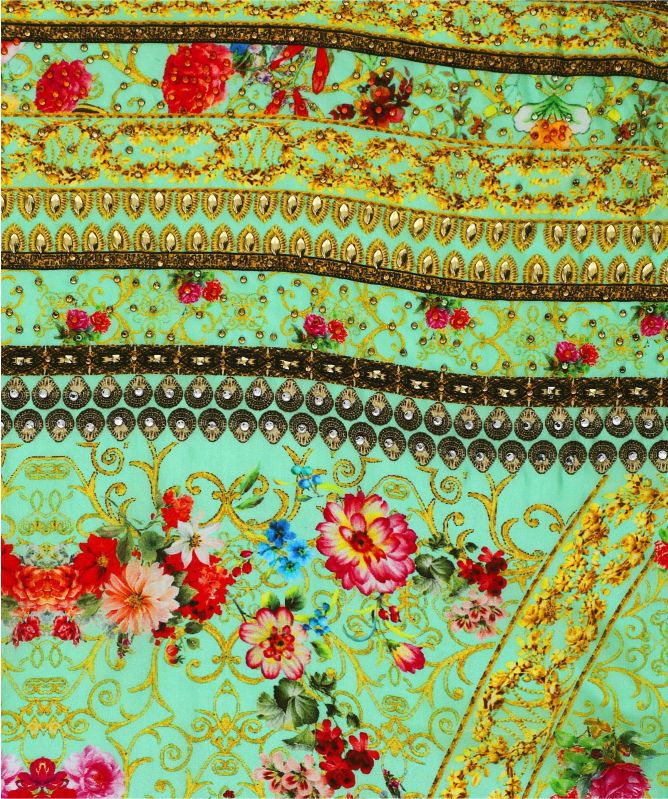 Inoa Chartreuse Silk Scarf
