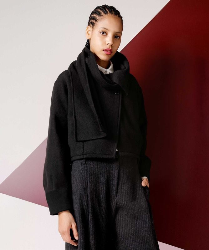 Lurdes Bergada Wool Scarf Jacket