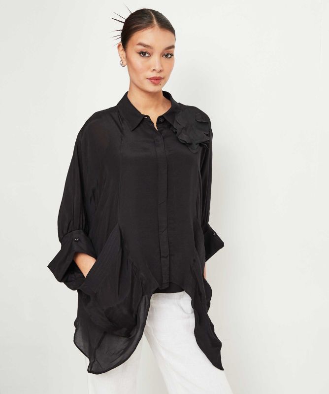 Bize Rose Motif Shirt