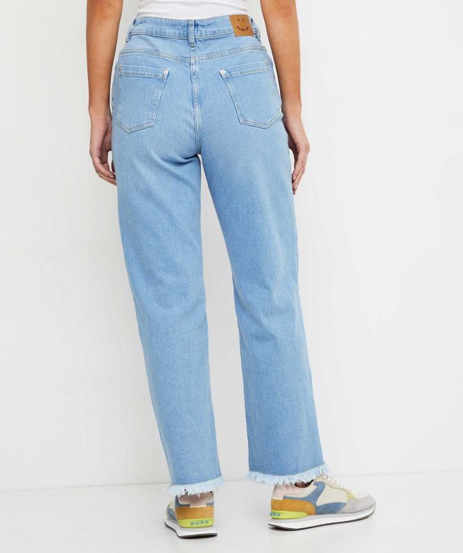 Paul Smith Straight-Leg Raw Hem Jeans