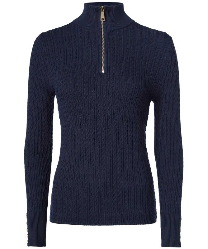 Holland Cooper Ava Half Zip Knit Sweater