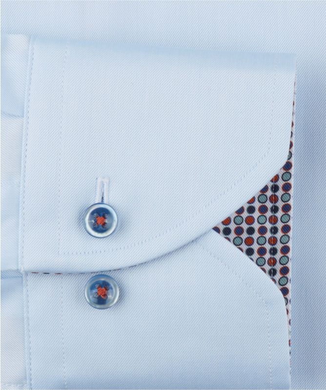 Stenstroms Fitted Body Geometric Trim Shirt