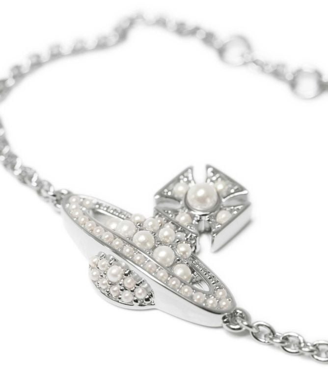 Vivienne Westwood Silver Luzia Bas Relief Bracelet | Jules B