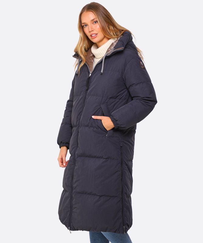 ☆人気☆【PARAJUMPERS】☆女性の睡眠バッグロングパディング☆ SLEEPING BAG - REVERSIBLE DOWN JACKET NAVY - SUN KISSED for