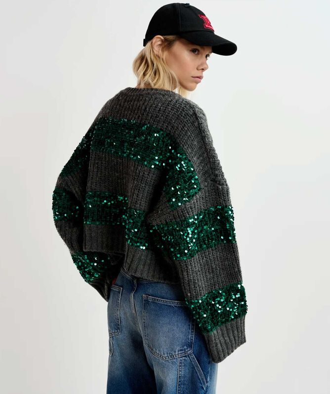 Essentiel Antwerp Sequin Embellished Knit Jumper