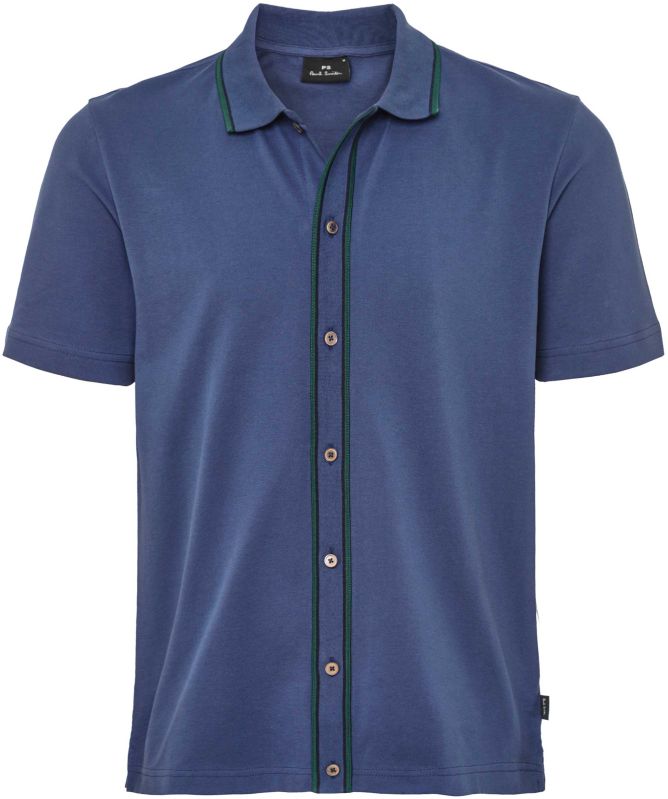 Paul Smith Tipped Button-Front Polo Shirt