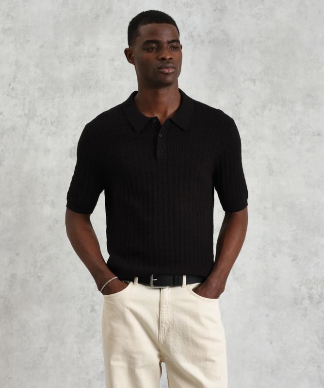 Wax London Cotton Cashmere Naples Polo