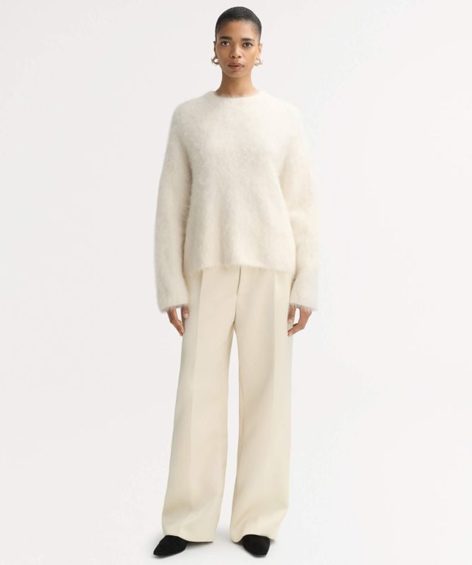 Soft Goat Alpaca Crew Neck Jumper