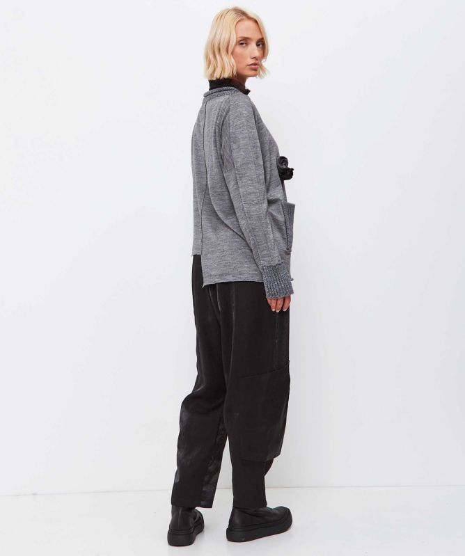 Bize Rib Knit Waist Trousers