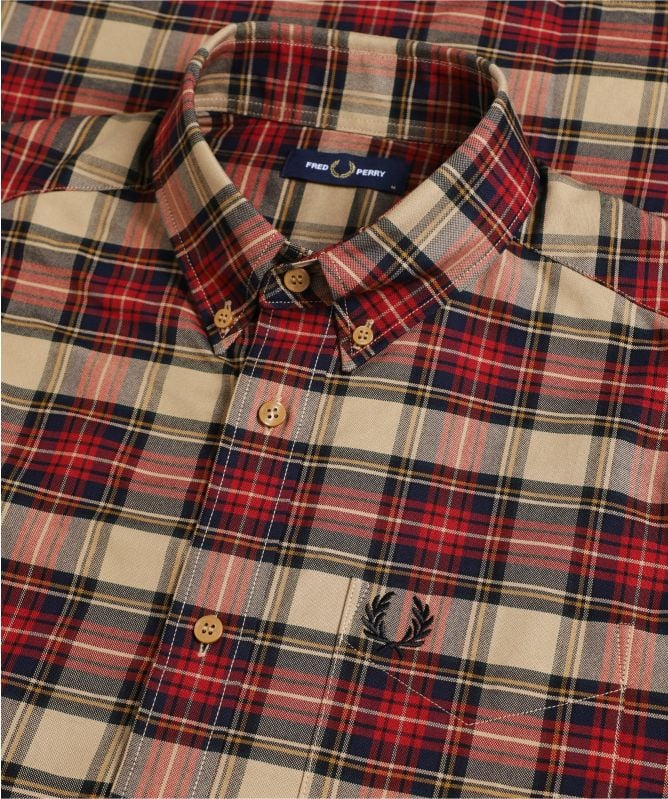 Fred Perry Tonal Tartan Shirt M2689 363