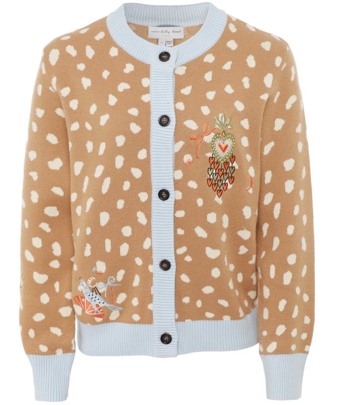 Never Fully Dressed Hollie Deer Print Cardigan