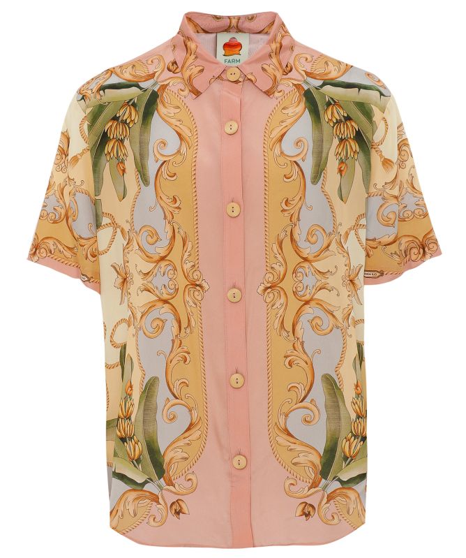 FARM Rio Banana Royalty Kaleidoscope Shirt
