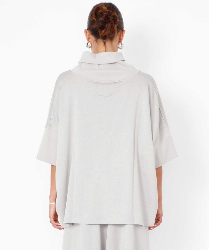 Sort Aarhus Wide Collar Jersey Blouse