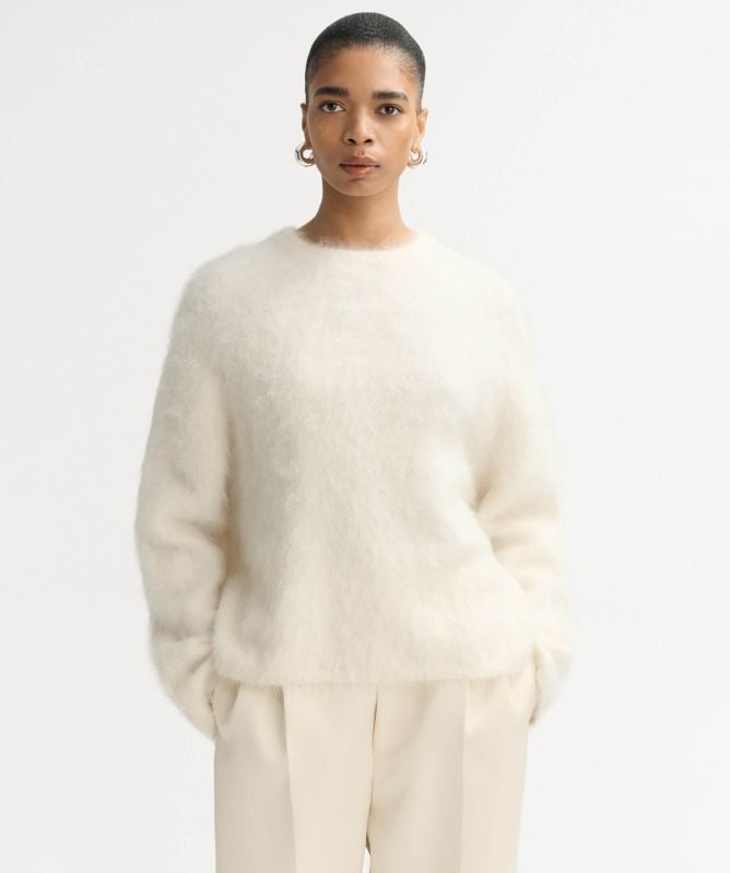 Soft Goat Alpaca Crew Neck Jumper