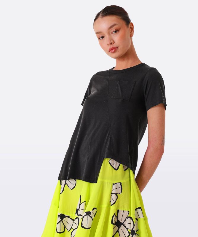 Lurdes Bergada Asymmetric Short Sleeve T-Shirt