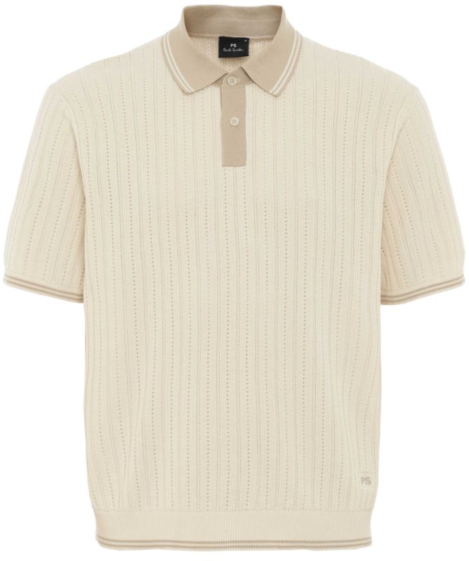 Paul Smith Pointelle Knit Polo Shirt