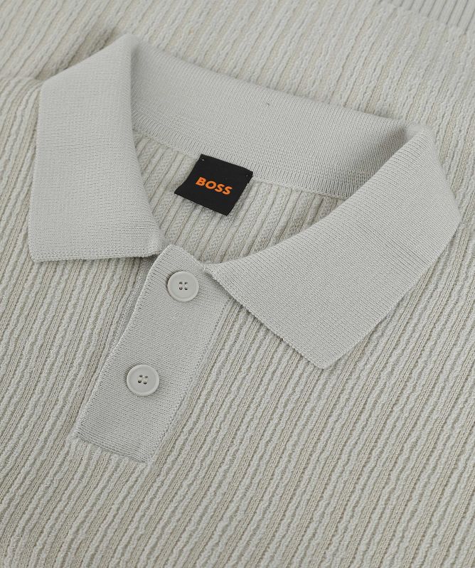 BOSS Long Sleeve Rib Kotorpolo Polo